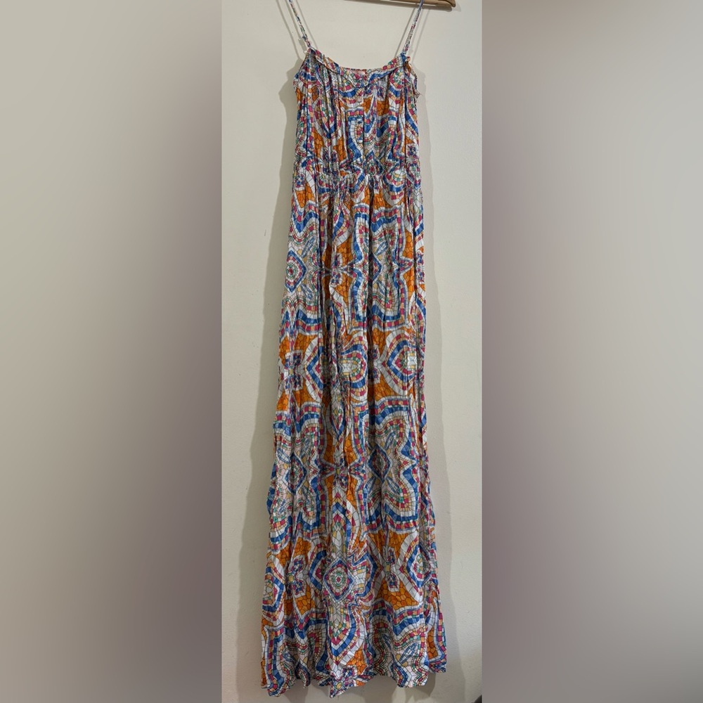 Lani Multicolor Printed Maxi Dress with Spaghetti Straps